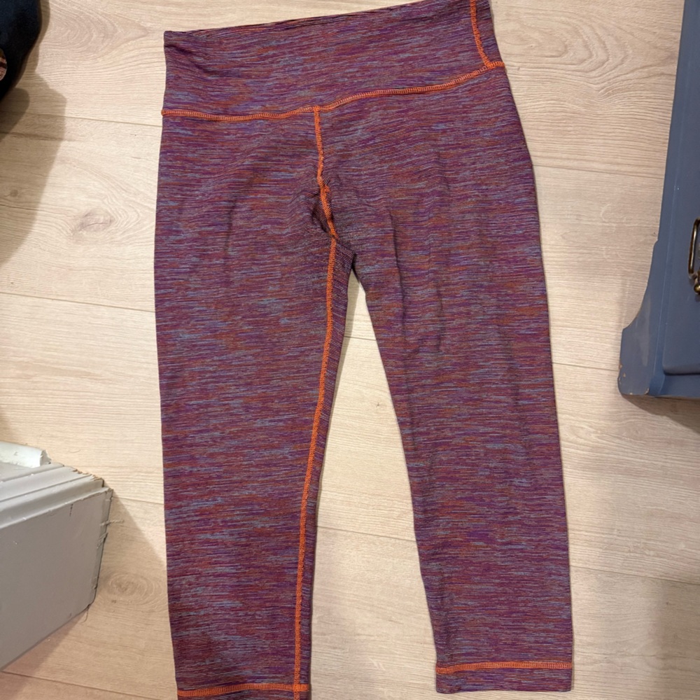 lululemon athletica Purple and Orange Leggings